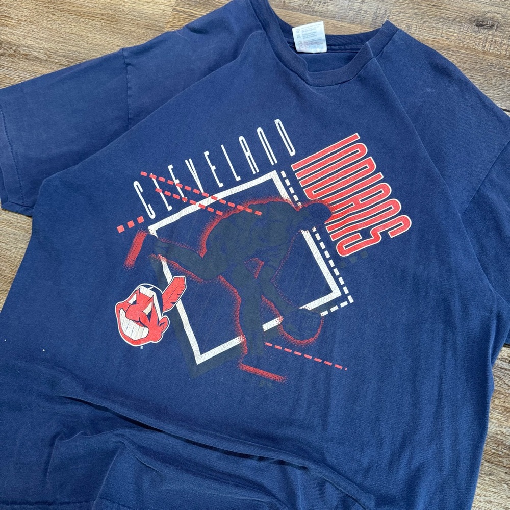 Vtg 1994 Cleveland Indians MLB single stitch T shirt - Picture 2 of 6